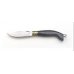 "Arbus Skinning" pocket knife - polished ox horn - by COLTELLERIE BERTI